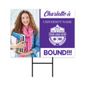 Personalized College Bound 2025 Photo Yard Sign