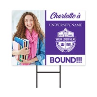 Personalized College Bound 2023 Photo Yard Sign