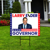 Larry Elder For California Governor Yard Sign
