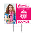 Personalized College Bound 2025 Photo Yard Sign