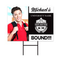Personalized College Bound 2025 Photo Yard Sign