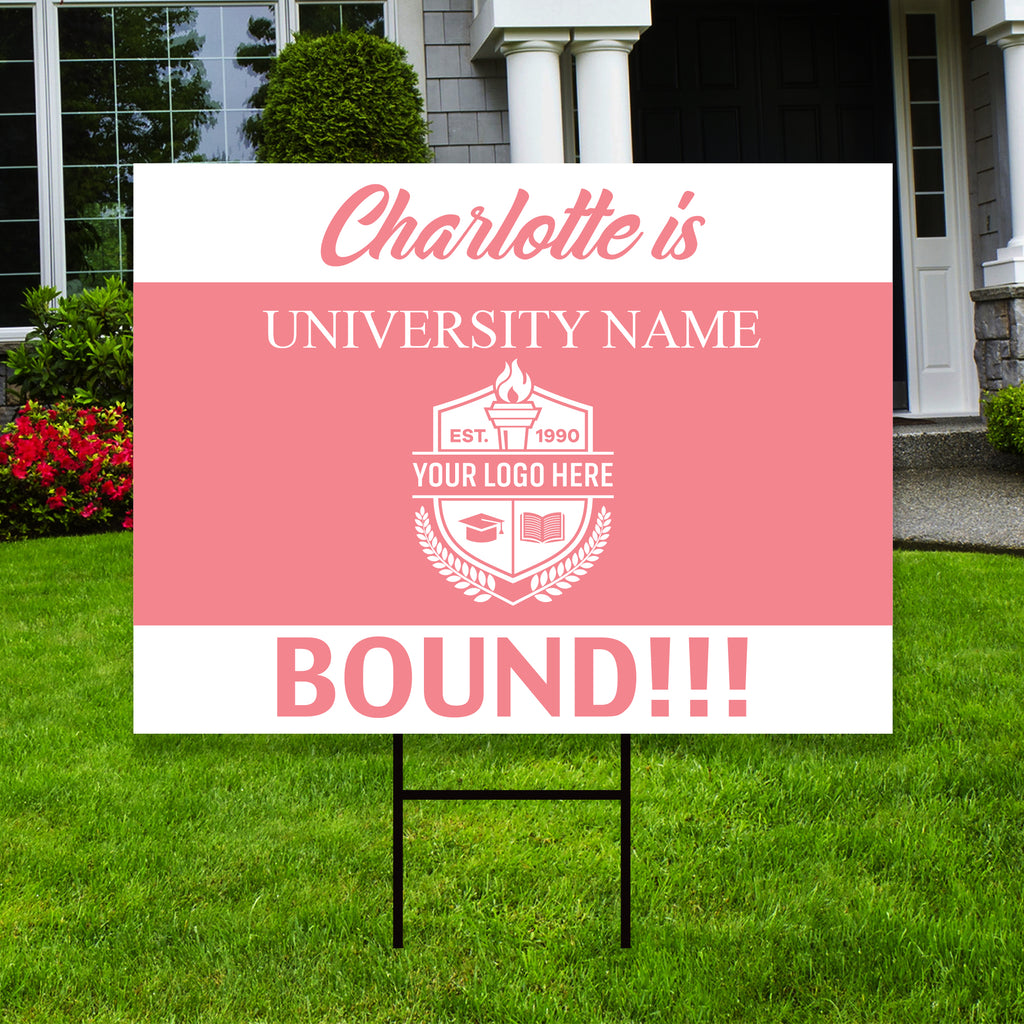 Personalized College Bound 2023 Yard Sign