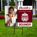 Personalized College Bound 2025 Photo Yard Sign