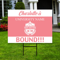 Personalized College Bound 2024 Yard Sign