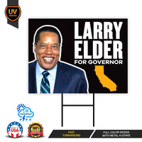 Larry Elder For California Governor Yard Sign