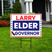 Larry Elder For California Governor Yard Sign
