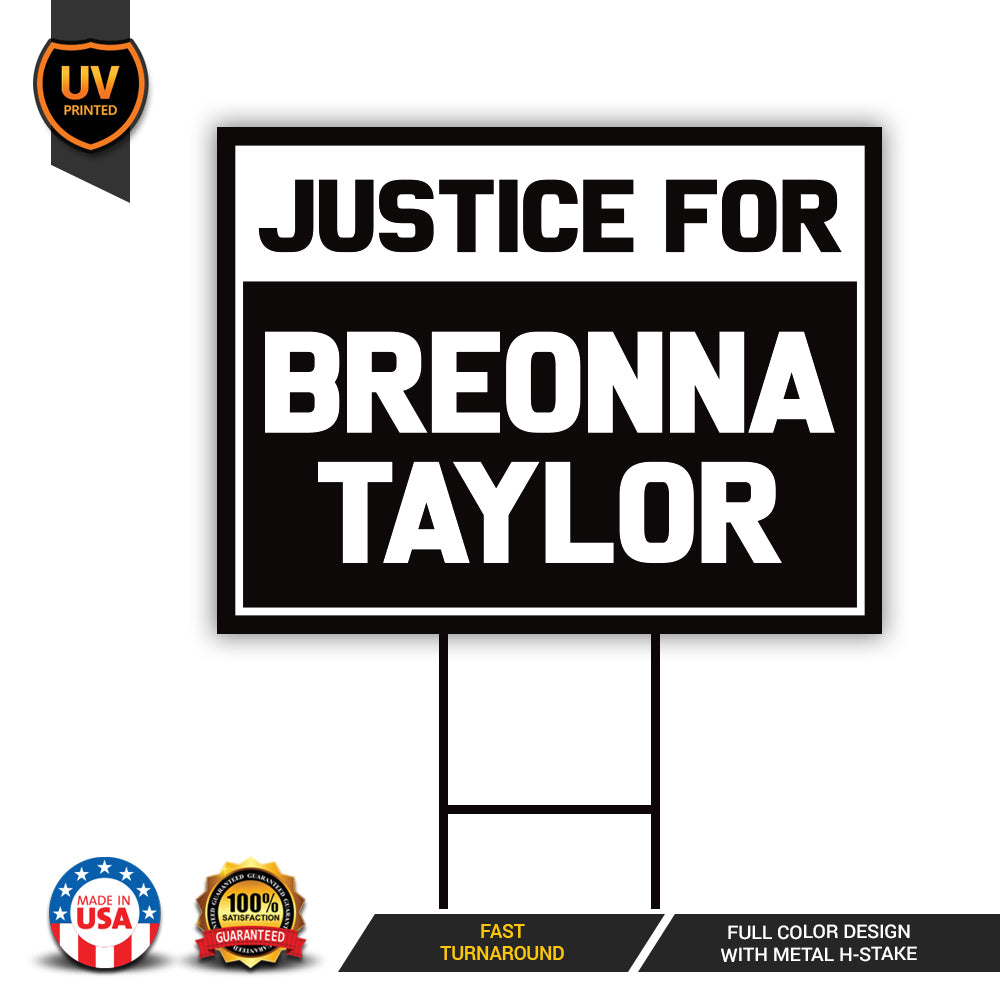 Justice For Breonna Taylor Yard Sign