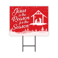 Jesus is The Reason for The Season Yard Sign