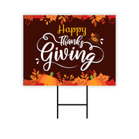 Happy ThanksGiving Yard Sign