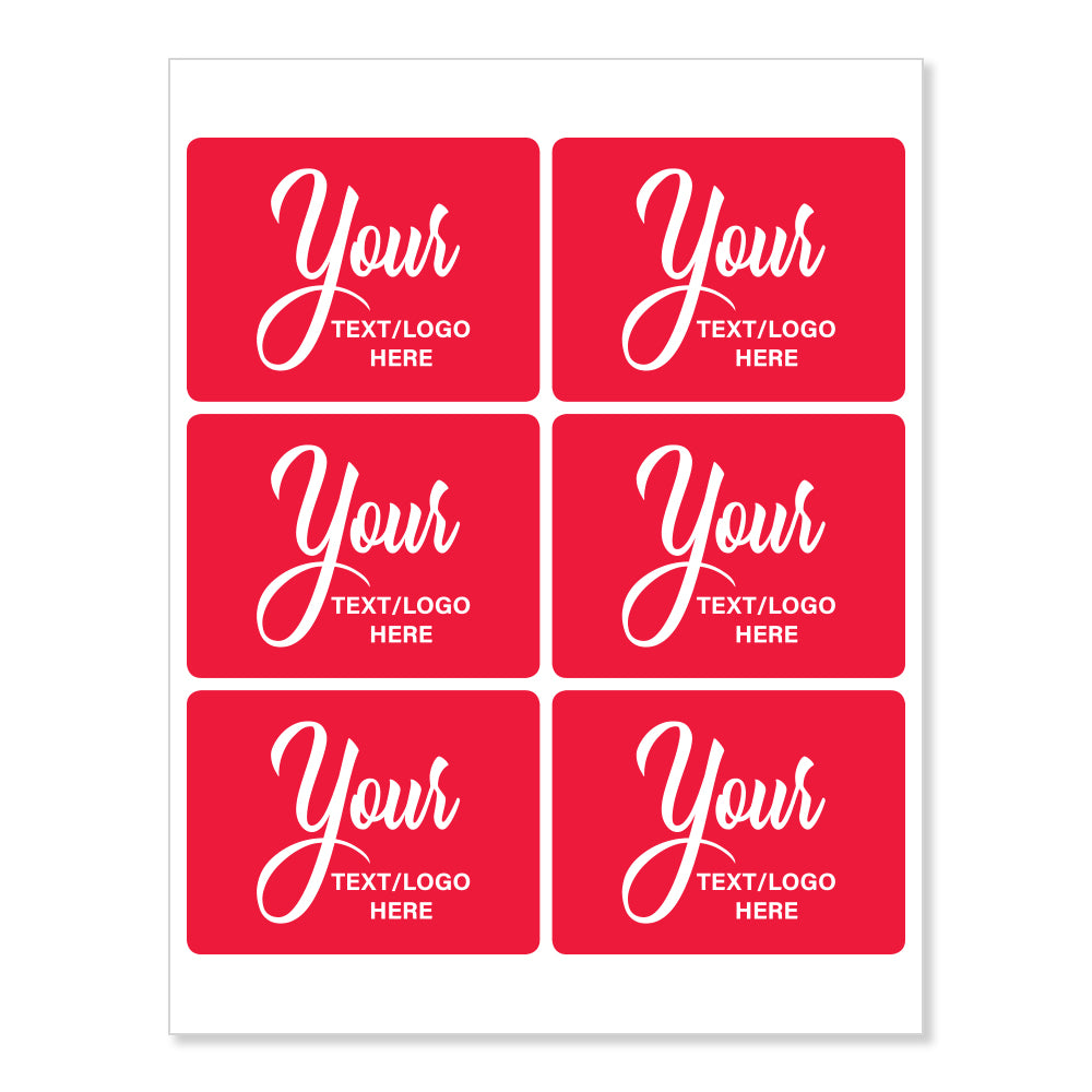 Custom Rectangle Stickers - 4" X 3"