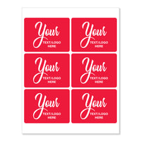 Custom Rectangle Stickers - 4" X 3"