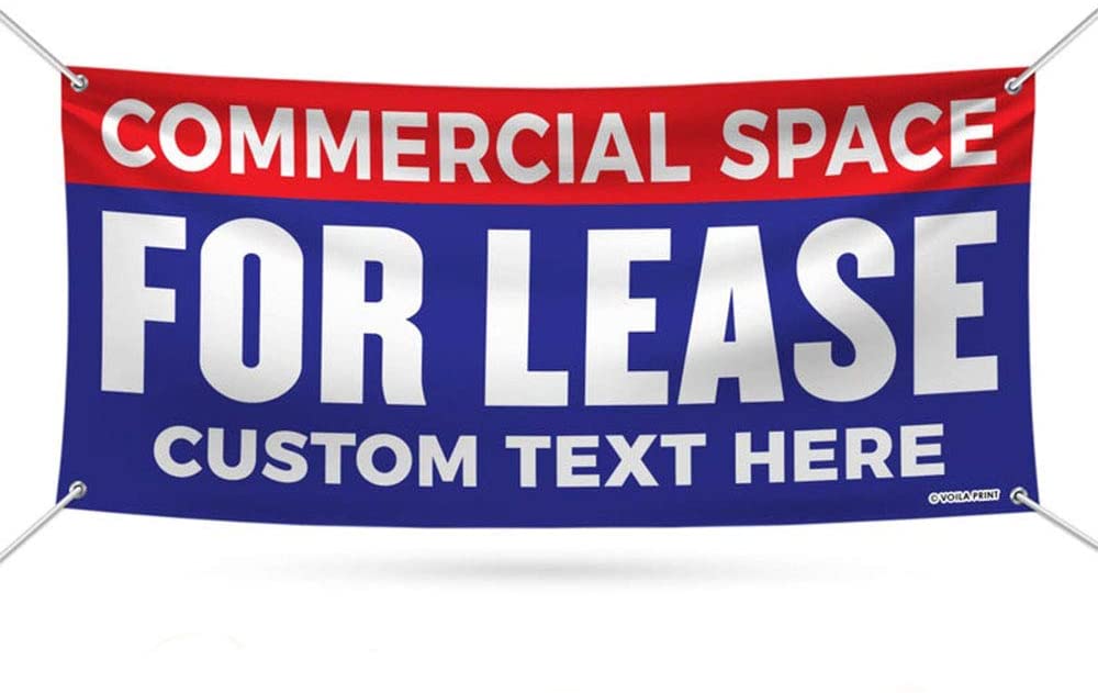 Custom Commercial Space for Lease Banner Sign