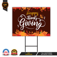 Happy ThanksGiving Yard Sign