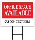 Custom Office Space Available Yard Sign