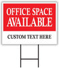 Custom Office Space Available Yard Sign