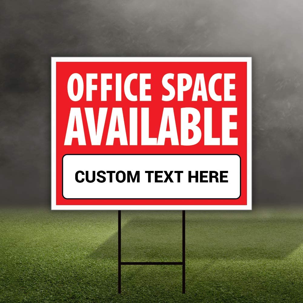 Custom Office Space Available Yard Sign