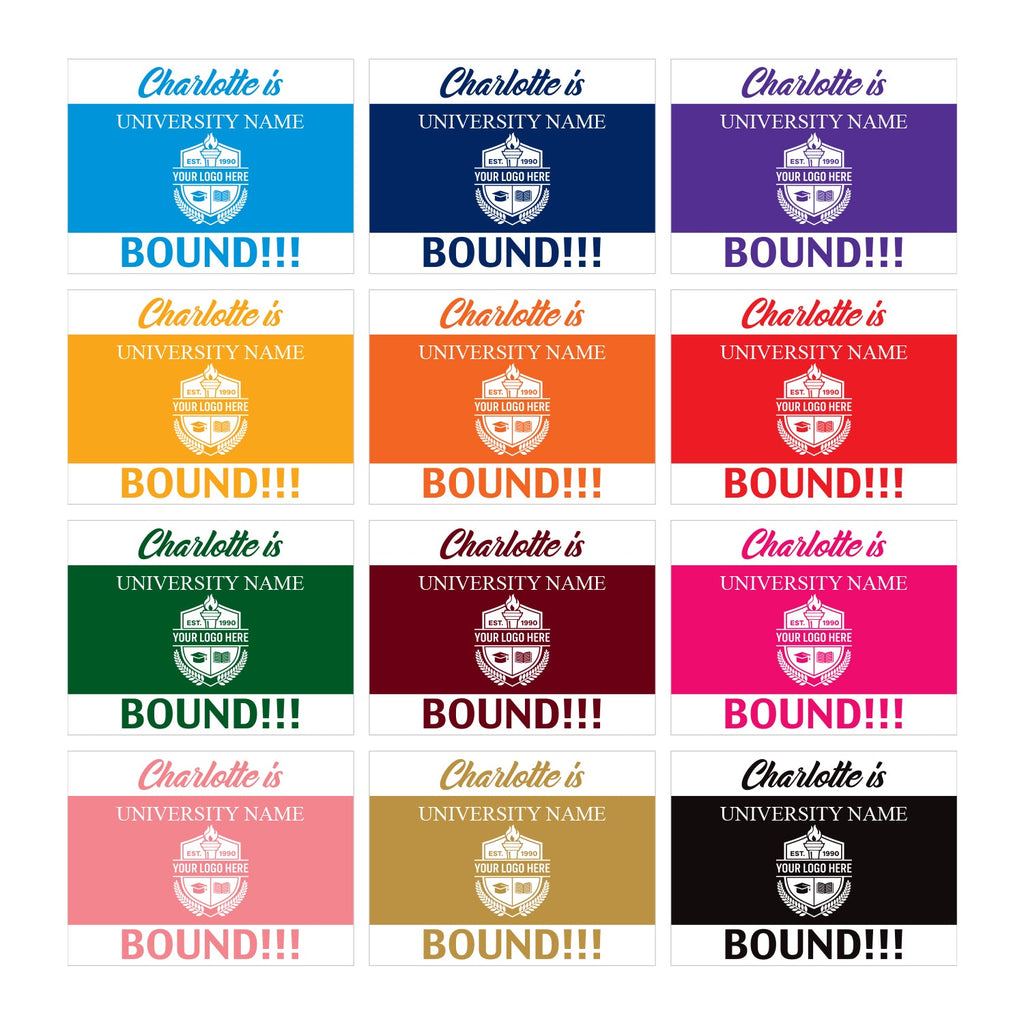 Personalized College Bound 2025 Yard Sign