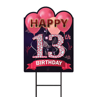 13th Birthday Yard Sign