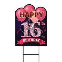 16th Birthday Yard Sign