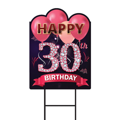 30th Birthday Yard Sign
