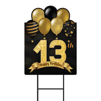 13th Birthday Yard Sign