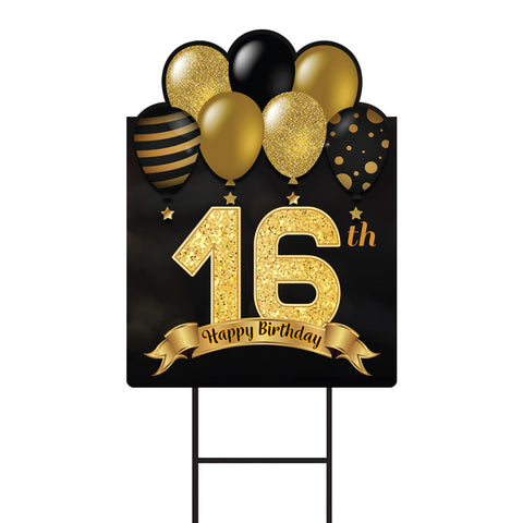 16th Birthday Yard Sign