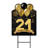 21st Birthday Yard Sign