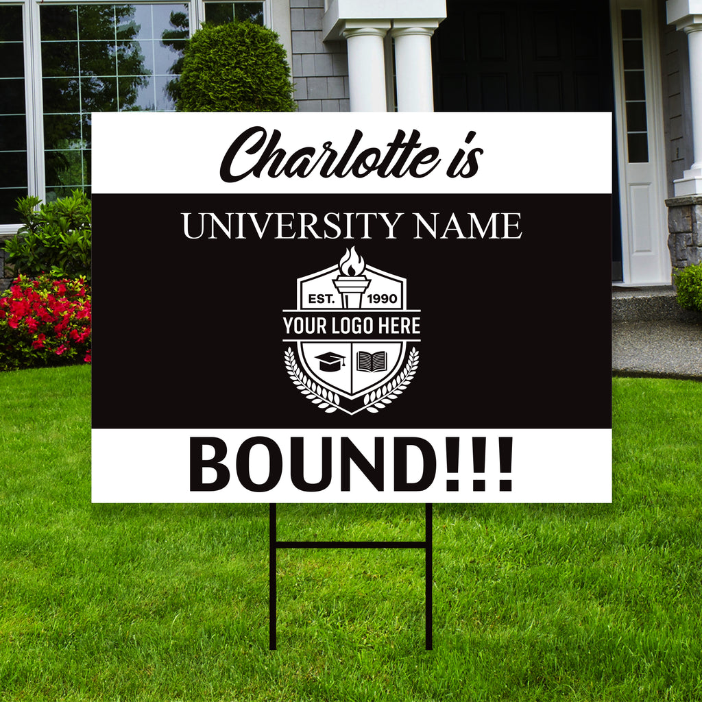 Personalized College Bound 2024 Yard Sign