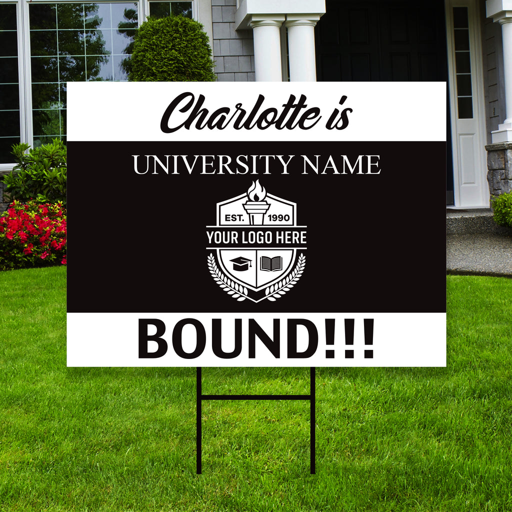Personalized College Bound 2023 Yard Sign