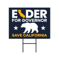 Larry Elder For California Governor Yard Sign
