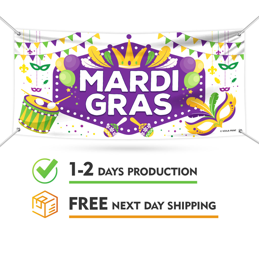 Mardi Gras Banner Sign