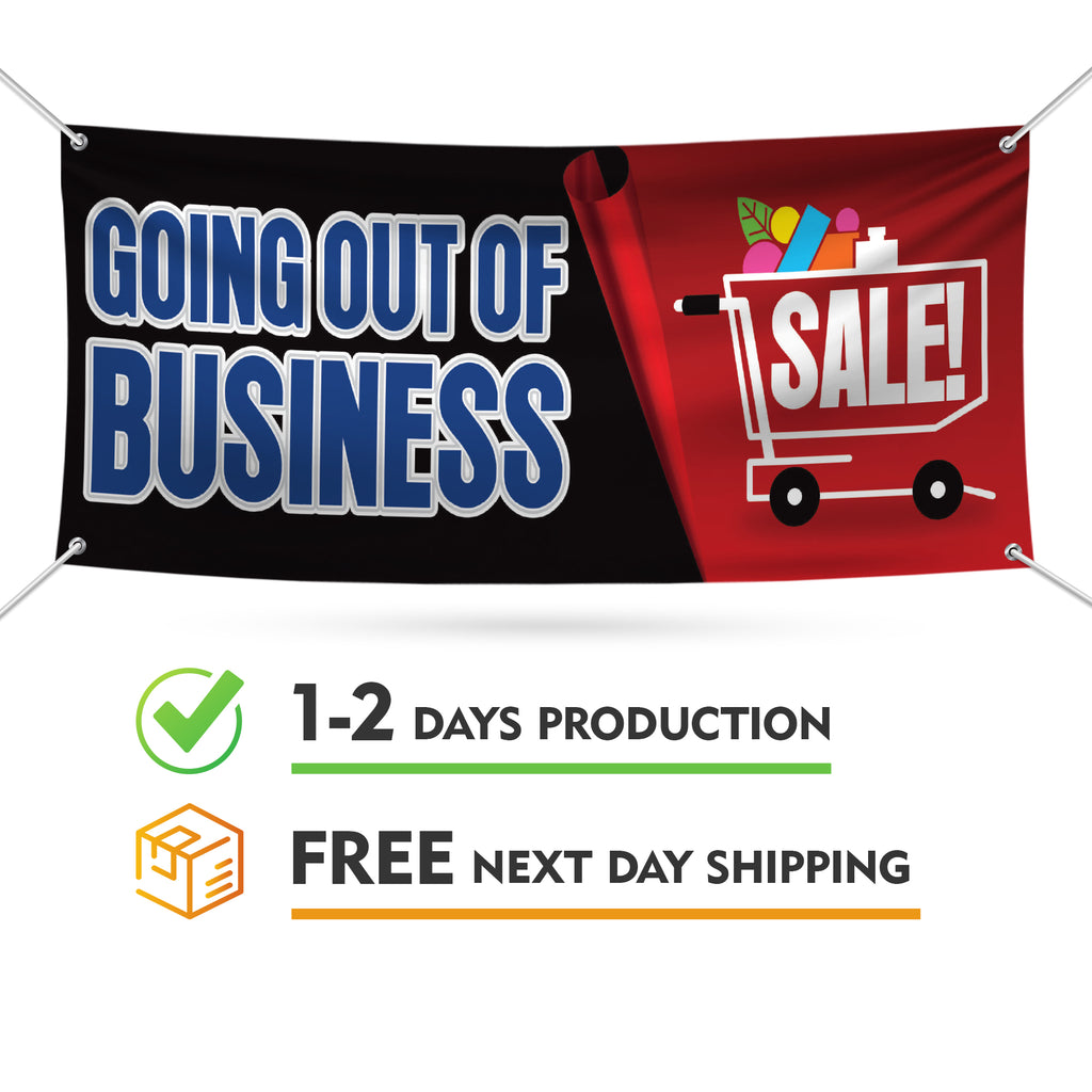 Going Out Of Business Sale Banner Sign