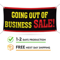 Going Out Of Business Sale Banner Sign