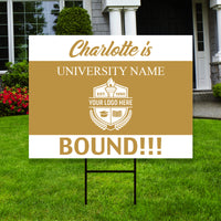 Personalized College Bound 2023 Yard Sign