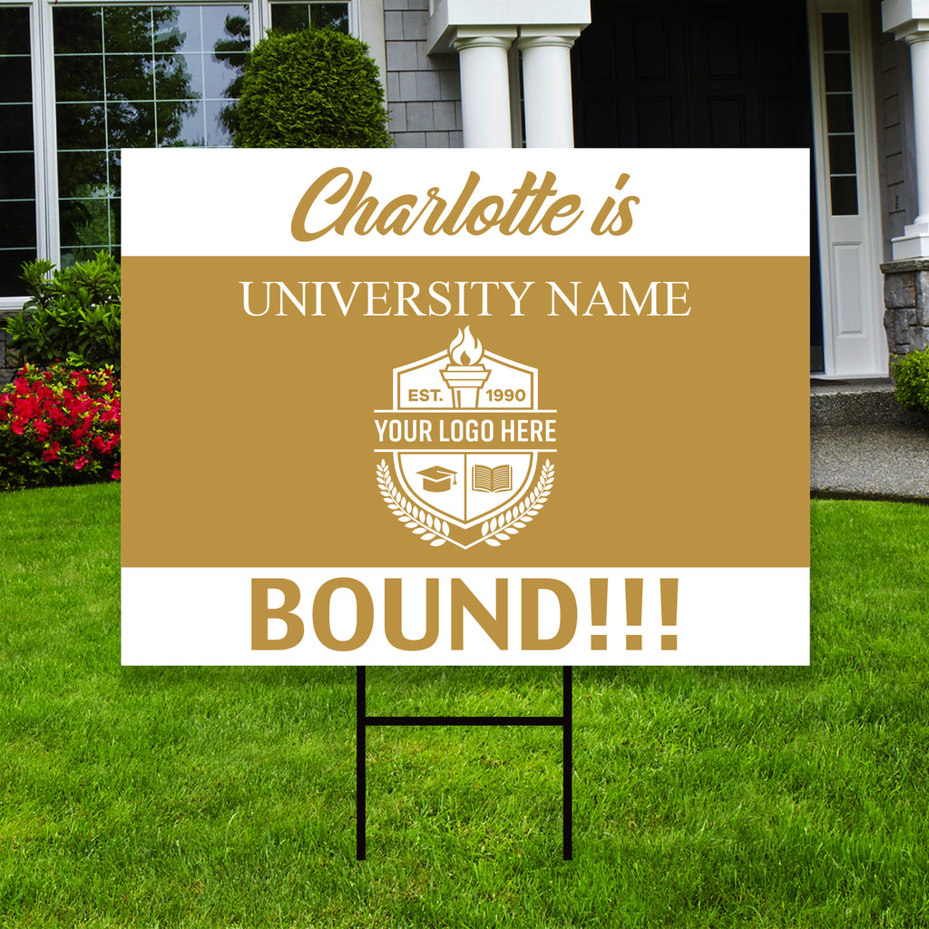 Personalized College Bound 2023 Yard Sign