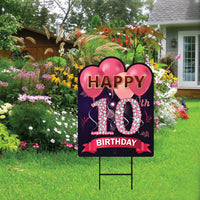 10th Birthday Yard Sign