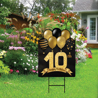 10th Birthday Yard Sign