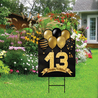 13th Birthday Yard Sign