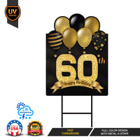 60th Birthday Yard Sign