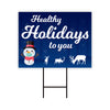 Happy Holidays Yard Sign