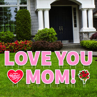 Happy Mother's Day Yard Sign Letters