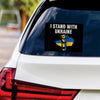 I Stand With Ukraine Sticker Vinyl Decal