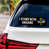 I Stand With Ukraine Sticker Vinyl Decal