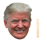 Trump Face Fans With Wooden Handle