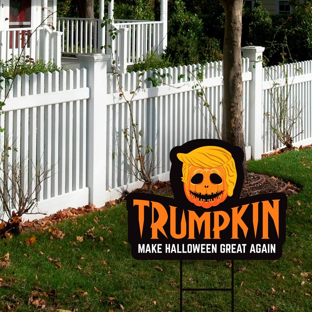 Trumpkin Halloween Great Yard Sign