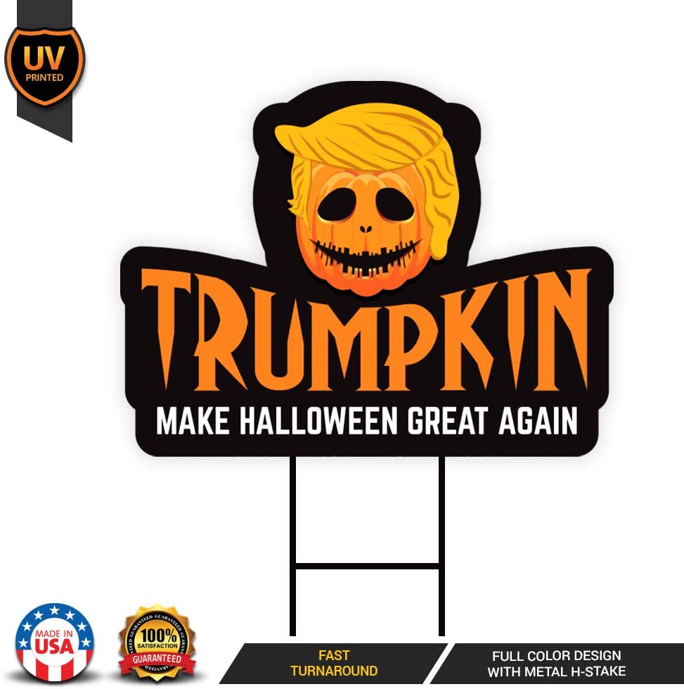 Trumpkin Halloween Great Yard Sign