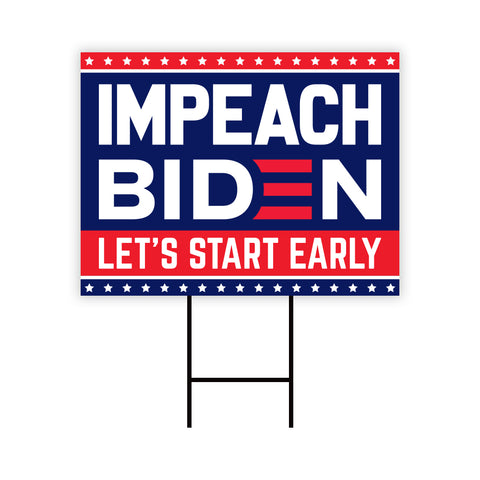 Impeach Biden Yard Sign