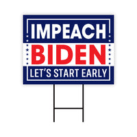 Impeach Biden Yard Sign