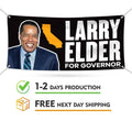 Larry Elder For California Governor Banner Sign