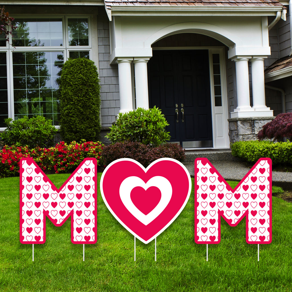 Happy Mother's Day Yard Sign Letters